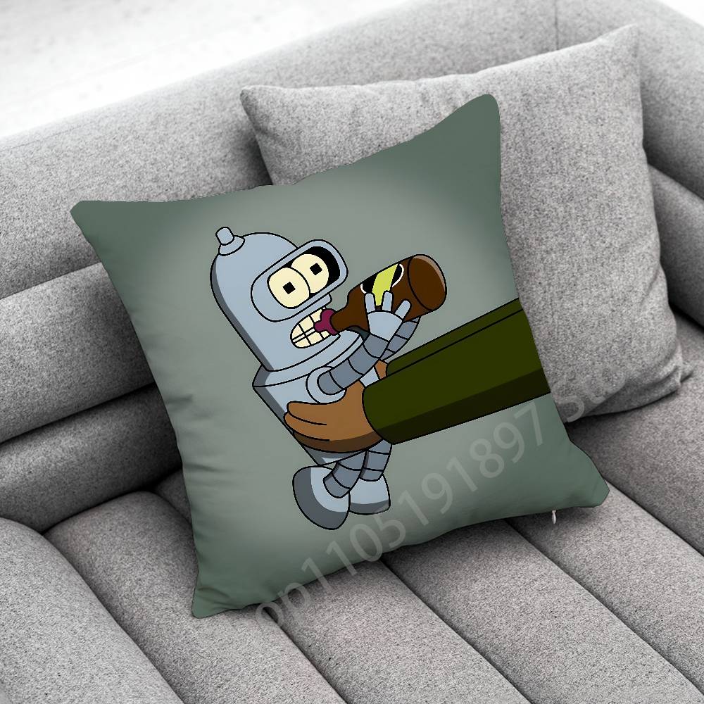 F-Futurama B-Bender Throw Pillow Case For 45*45cm 40cm 55cm 50cm 30cm Square Car Pillowcase Shell