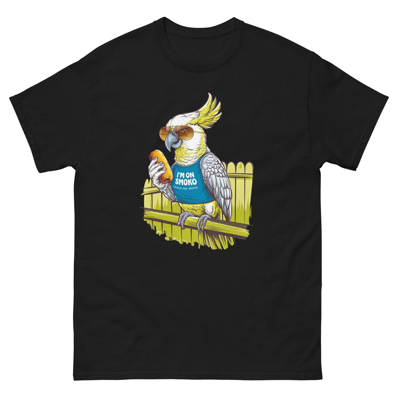 I m On Smoko Cockatoo with Sunglasses Fun T-Shirt XXXL