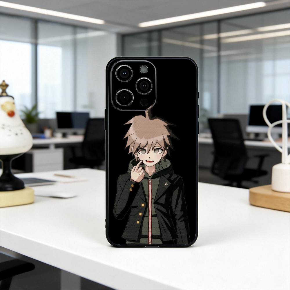M-Makoto N-Naegi-MNES Phone Case For iPhone 17,16,15,14,13,12,11 Plus,Pro Max,XS,Soft Silicone Black Cover