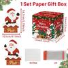 Christmas Money Box Merry Christmas Decorations for Home 2025 Navidad Santa Claus Cash Pull Box Xmas Ornament New Year Gift 2026