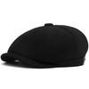 Men's and Women's Suede Newsboy Cap: Retro, Fashionable Autumn/Winter Octagonal Hat and Casual Painter Beret.
