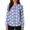 Women's Casual Fashion Single Breasted  Halloween Graphic Printed Nurses Tops