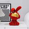 Rabbit Figurine Luxury Resin Living Room Decoration Miniature Modern Table Ornament Figurine Nordic Creative Design Miniature