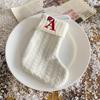 Kids' Embroidered White Knit Christmas Stocking - Holiday Decor
