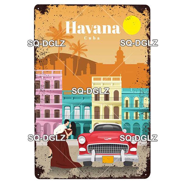 [SQ-DGLZ]Europa Stadt Metall Zeichen Vintage Plaque Platte Dekor Für Pub Bar Wand Dekor Zinn Zeichen Budapest/Moskau/Brügge Poster Geschenk