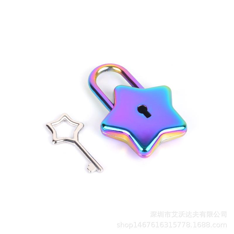 High-End Star Lock Padlock for Notebook and DIY Accessories