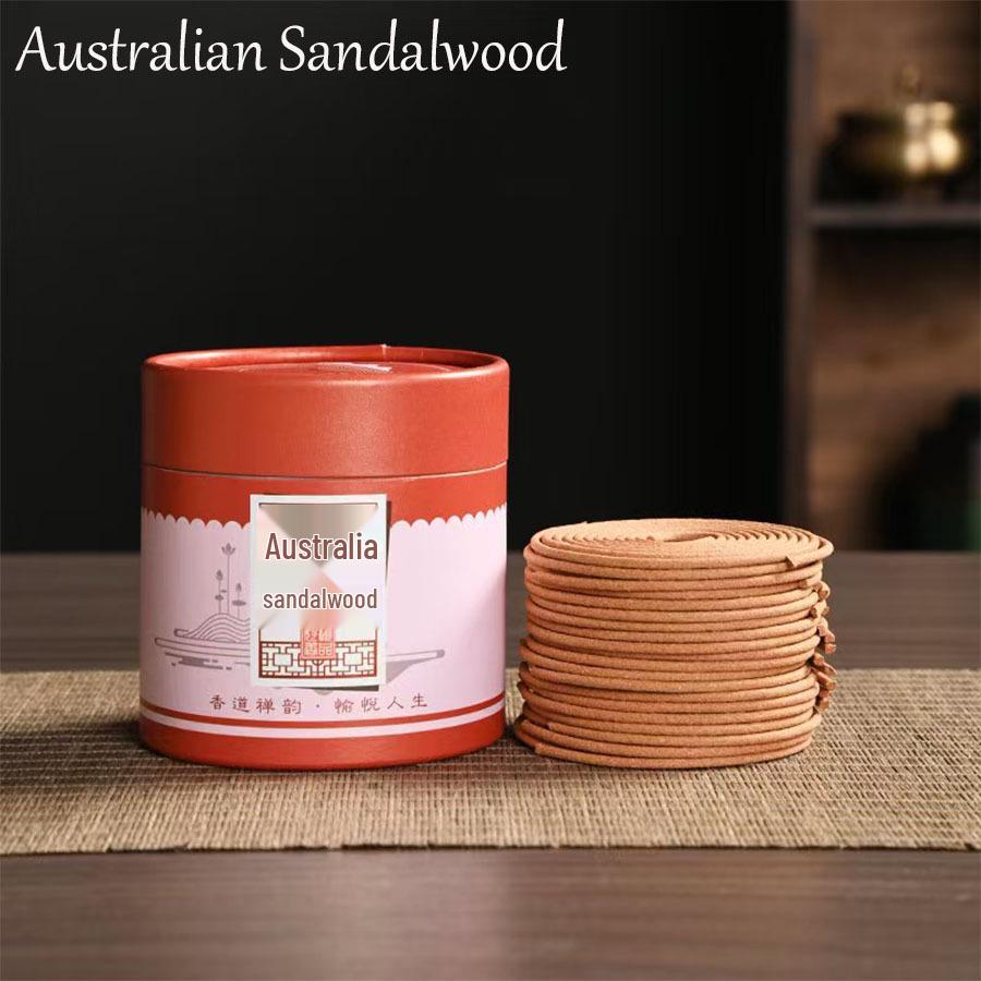 48-Disc Indian Sandalwood & Cypress Incense for Indoor/Outdoor Use