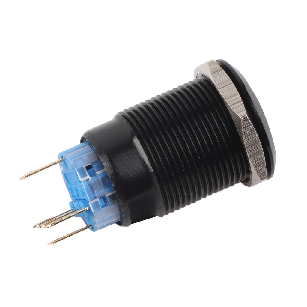 12V Waterproof Car Engine Start Push Button Switch Ignition Starter Black Zinc Aluminium Alloy