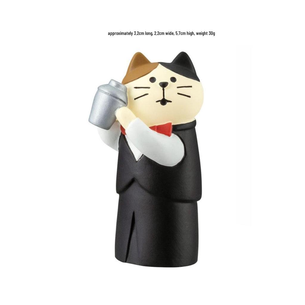 Piano Cat Resin Ornament Blind Box – Trendy Bartender Miniature Decoration & DIY Craft