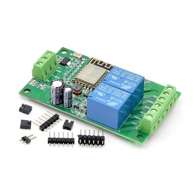 5V/8-80V Netzteil ESP8266WIFI Doppelrelaismodul ESP-12F Entwicklungsplatine Sekundäre Entwicklung