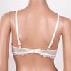 Womens Sheer Mesh Lingerie Straps Crisscross 1/4 Cups Underwired Bra Top