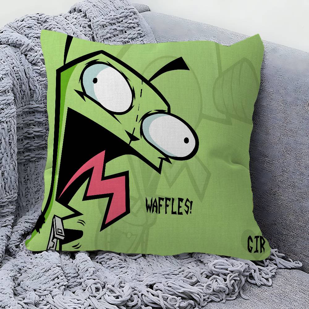 LInvader Zim Cartoon Lucky Dragon pillow cover sofa cushion cover home room decoration children gift