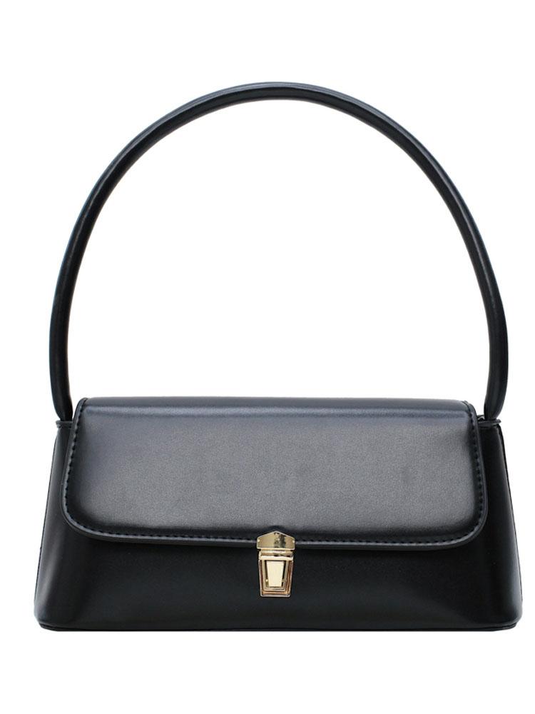 Retro Underarm Bag For Women 2024 Popular New Korean Versatile Red Shoulder Bags Simple Solid Commuter Female Handbags For Work