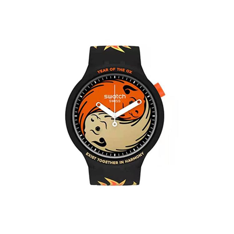 SWATCH Unisex 47mm Watch SO27Z109 SO27Z109 Black