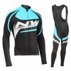 Team Version Spring and Autumn Men's Long-sleeved Cycling Suit, Quick-drying Breathable Strap Suit
