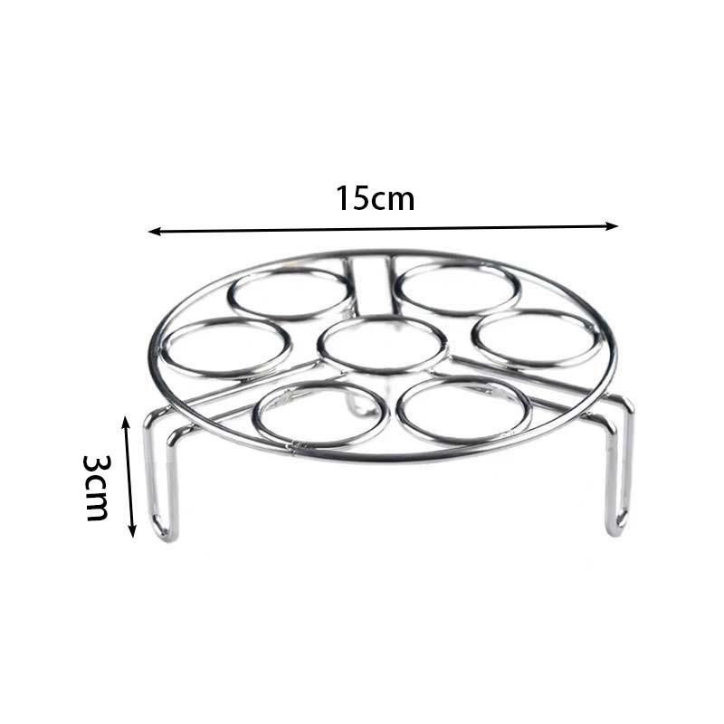 

304 Stainless Steel Non-Rolling Steamed Egg Rack, Kitchen Multifunctional Triangle Steamer Rack, Thickened and Insulated