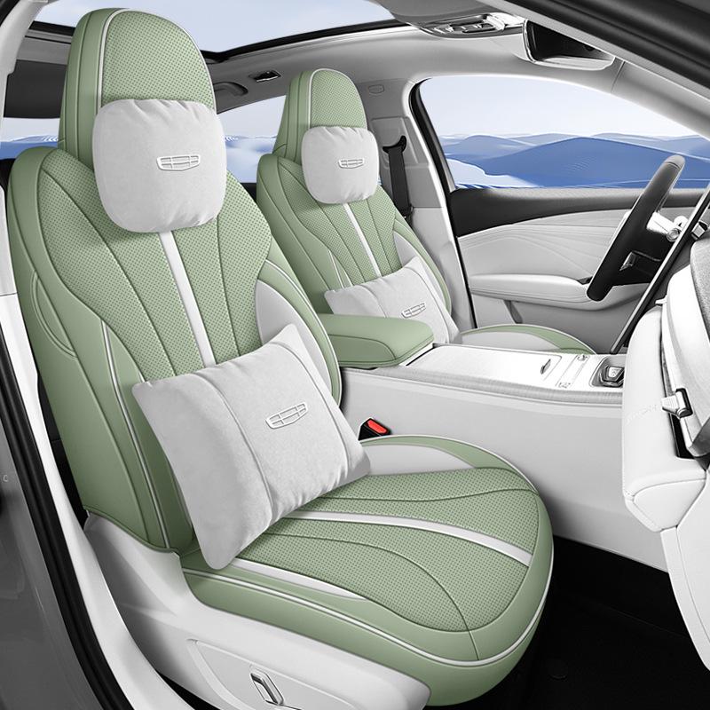 Xingrui L Full Leather Car Seat Cushion for Five-Seat Vehicles - New Model for All Seasons