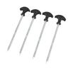4 STÜCK Camping Zeltnägel Edelstahl T-förmig Einschraubbare Heringe Bodenanker für Outdoor Vordach