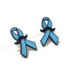 20Pcs Awareness Pins Blue Ribbon Brooch Pin For Women Healthcare Workers Decorative Lapel Pin For Clothing Embellishment