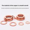 Boxed 111PCS Copper Flat Washers Sealing Ring Gasket O Ring Kit M1 M6 M8 M11 M11 M11 Oil Seal Set Assortment