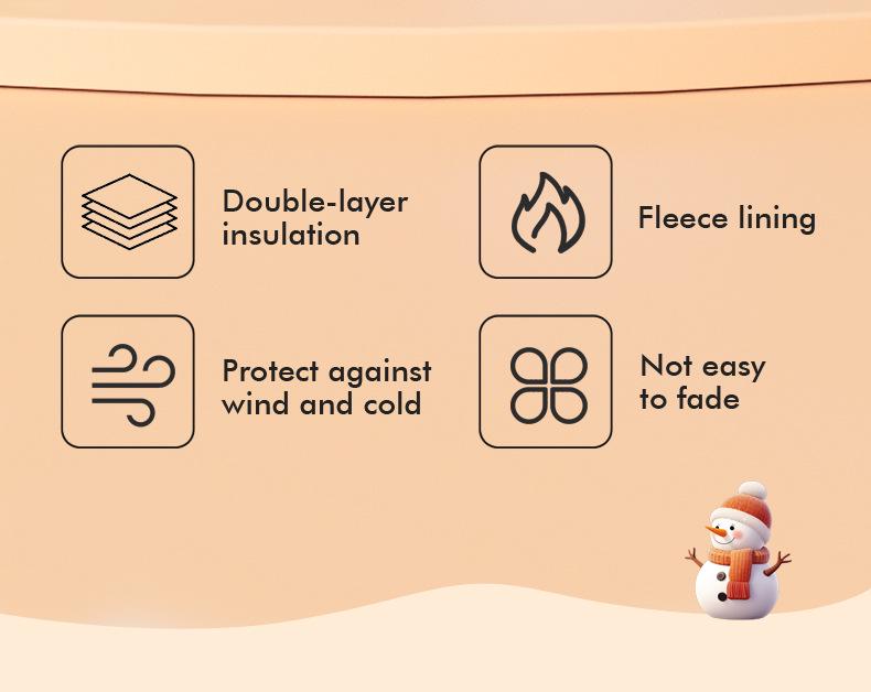 Kids' Quick-Dry Warm Ski Gloves with Waterproof Fabric and Thick Velvet Lining