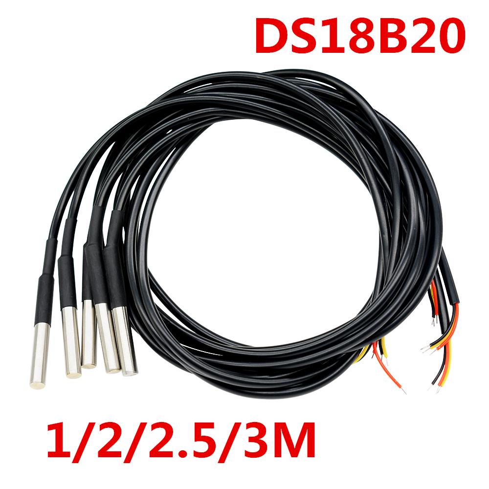 DS18B20 Waterproof Digital Temperature Sensor Probe 2 Meter