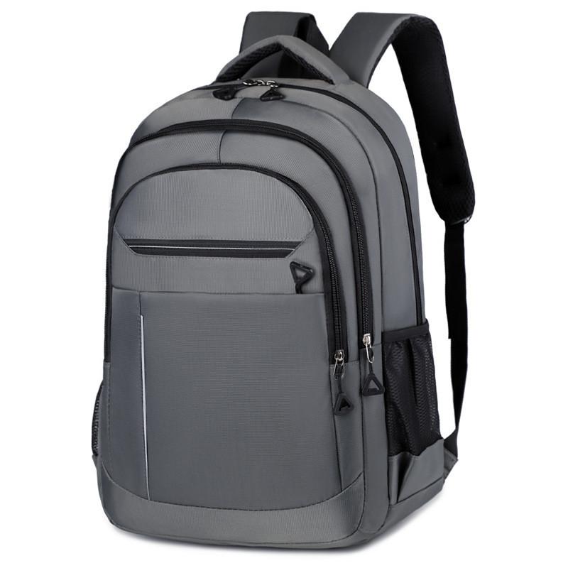 Simple Solid Style Color Backpack Student Outdoor Large Schoolbag Capacity