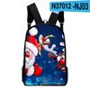 Classic Popular Merry Christmas Notebook Backpacks Pupil School Bags 3D Print Oxford Waterproof Boys/Girls Laptop Backpacks