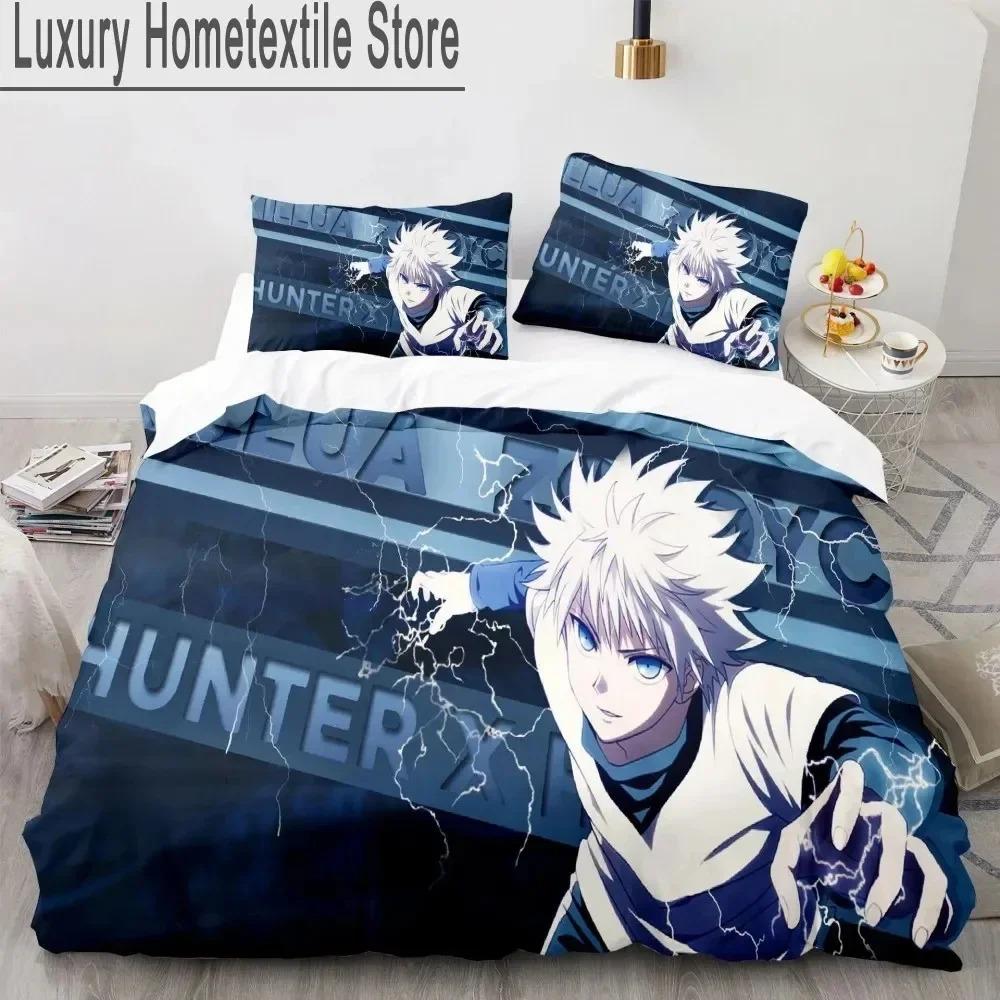 3d Hunter X Hunter Sleep Bedding Collection Single Size Full Queen Dimension Size Anime Bed Collection Children Kids Comforter Cover Bedroom Domestic