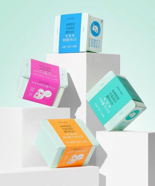 DEWYTREE Pick & Quick Calming Full Mask 30pcs + Double Pad 10pcs