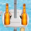 Beach Umbrella Table Tray 4 Drink Holders And Tray Slots Pool Umbrella Table Adjustable Outdoor Tray Table For Beach And Patio