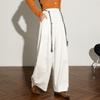 Westlink Women's Korean Style Straight Wide-Leg Casual Pants