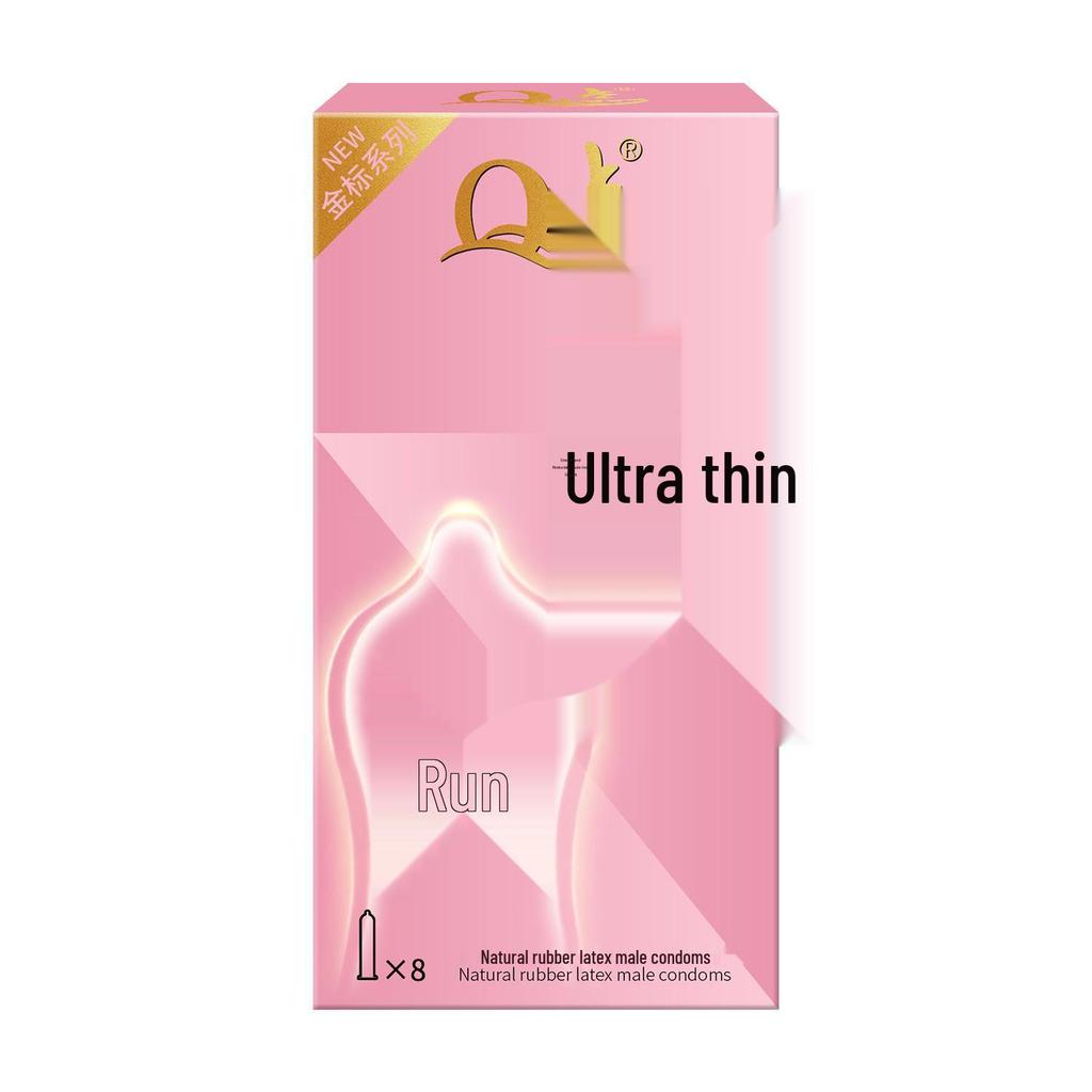Q-point Hyaluronic Acid 001 Large Particle Delay Condoms - Long-lasting Contraceptives for Adults