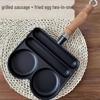ZISIZ Cast Iron 2-in-1 Breakfast Frying Pan