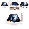 Horror 3d Wall Art Sticker For Halloween Haunted House Decor Waterproof Pvc For Kitchen