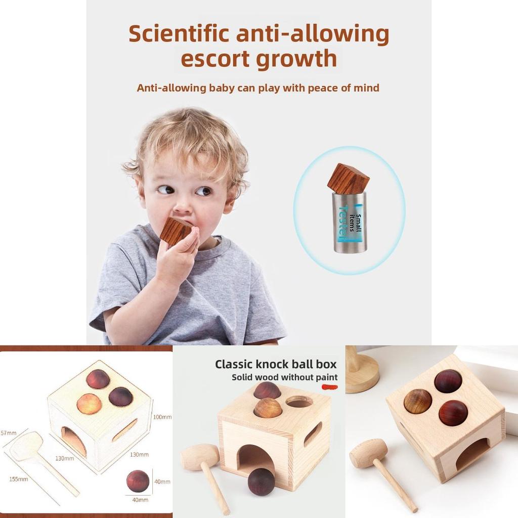 Wooden Early Education Toy With Mallet For Toddler Learning And Development