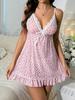 European and American Floral Summer New Suspender Internet Celebrity Explosion Ultra-thin Milk Silk Nightdress High-end Can Be Worn Outside