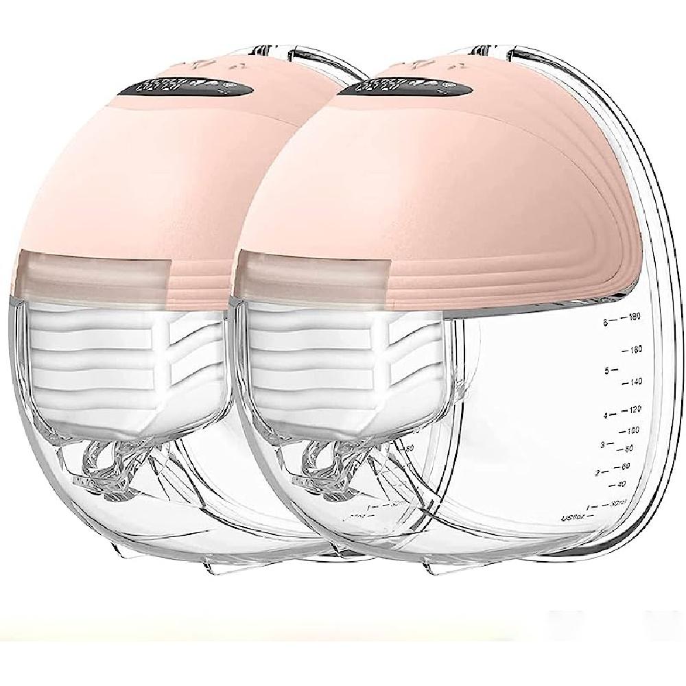 

Электрический портативный молокоотсос без помощи рук, 3 режима и 12 уровней, светодиодный дисплей, герметичная конструкция и низкий уровень шума, безболезненное грудное вскармливание. Two pack