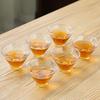 Thickened, heat-resistant glass tea cup for home use – transparent, Gongfu style, ideal for tea tasting. Large host cup, perfect for enjoying tea.