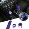 Center Handbrake Brake Gear Shift 4WD Trim Cover for 18+ Jeep Wrangler JL Purple