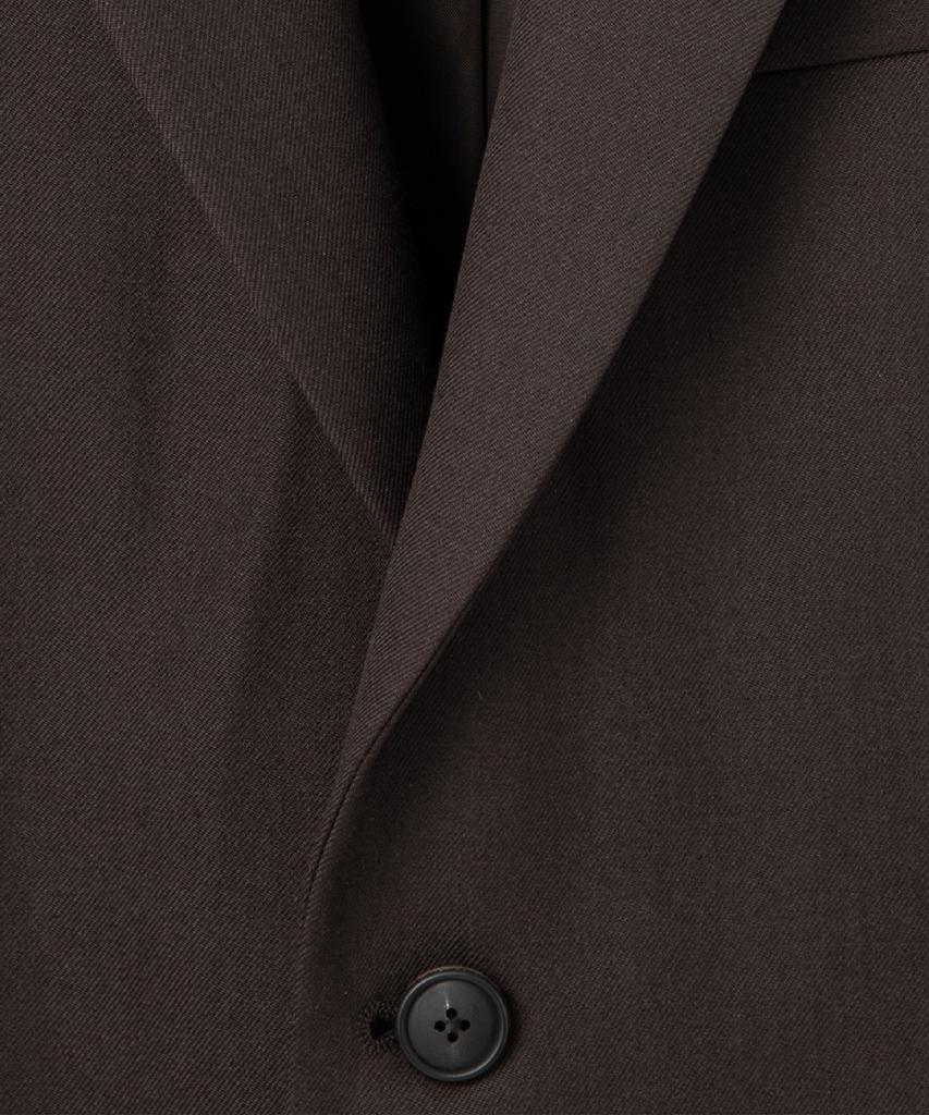 Nonblank Semi-Oversized Fit Blazer_Dark Brown