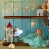 Bedroom White Table Lamp Miniature Furniture Model Doll Houses Accessory Realistic Lighting Toy Playset 1:12