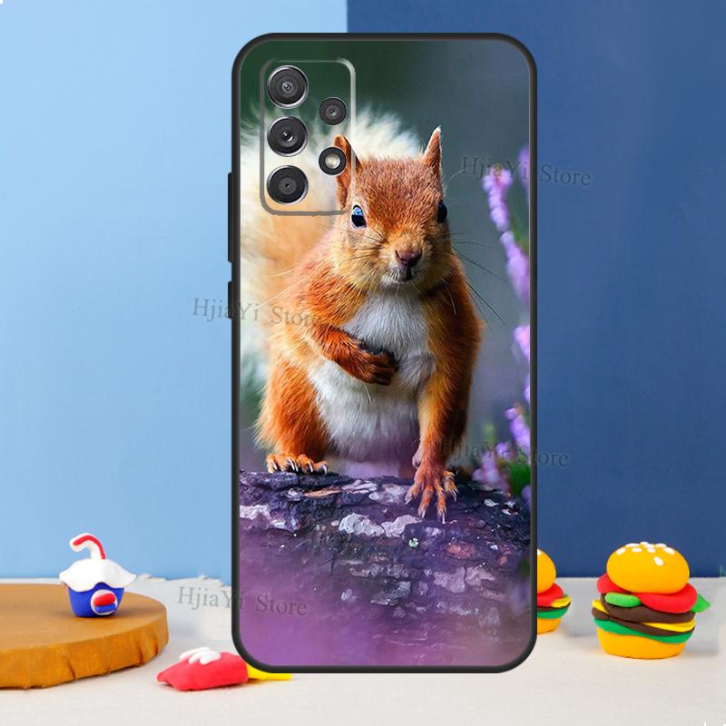 Squirrel Case For Samsung A54 A34 A14 A13 A23 A33 A53 A73 A51 A71 A72 A12 A22 A32 A42 A52 Back Cover