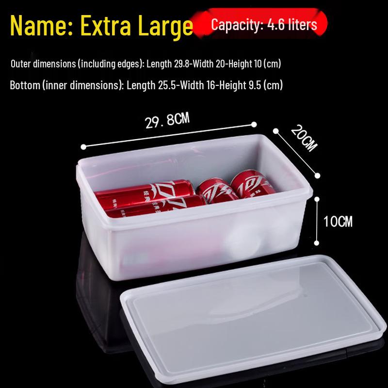 

ZISIZ Square Plastic Food Storage Container with Lid