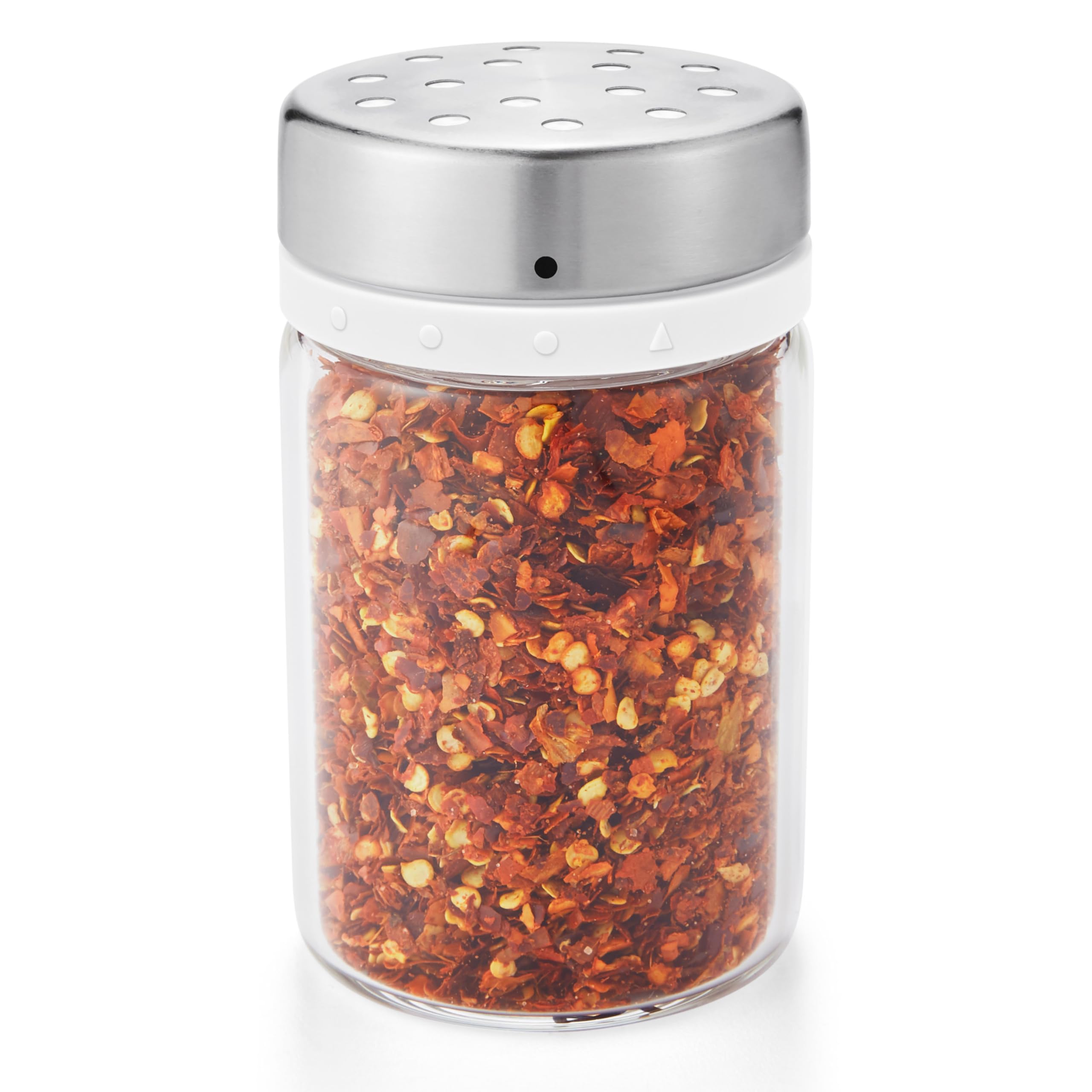 

OXO Pop Container Powder for Evenly Sprinkling and Dusting Attaches to the underside of the Accessory Sifter/Shaker Flour, Cornstarch, Flour. lid.