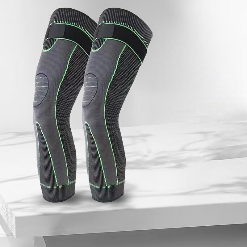 Nylon Knitted Compression Knee Braces for Sports L