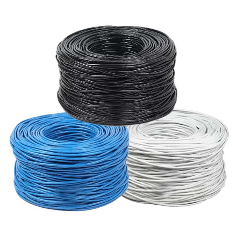 Cat6A Copper Surveillance Network Cable, 300m Blue