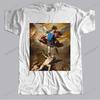 Cotton Unisexy Color Tshirt Unisex Summer Casual Tees St Michael The Archangel Artwork New Unisexs Short Sleeve T Shirts Print Tshirt