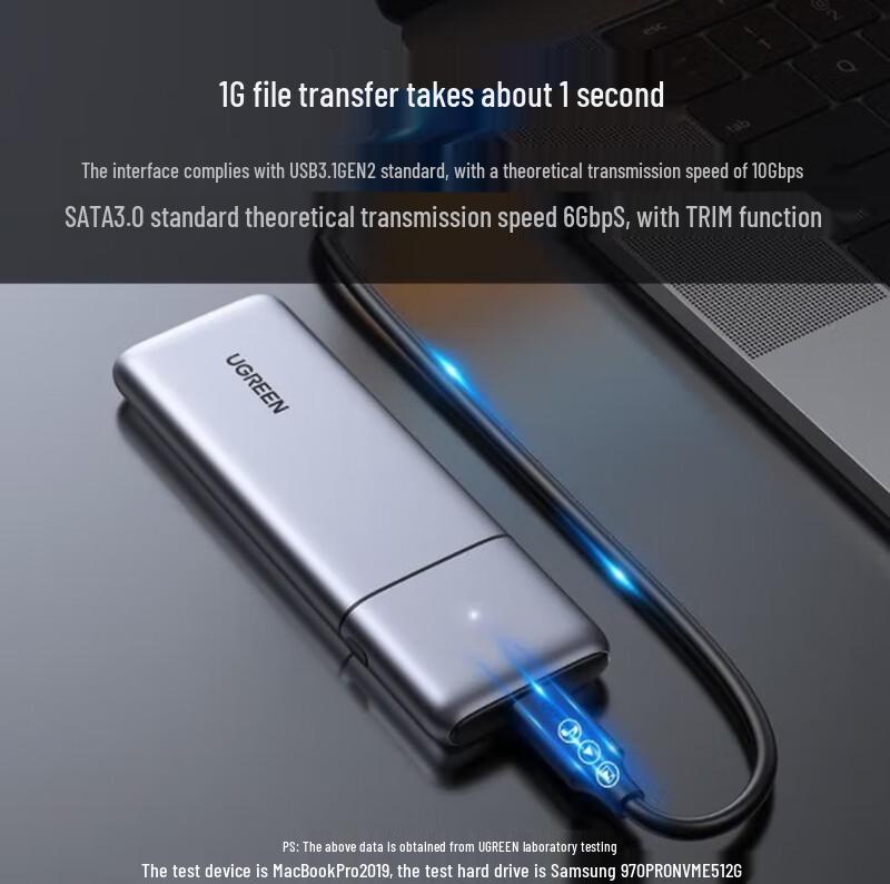 Ugreen M.2 NVMe/SATA SSD Enclosure