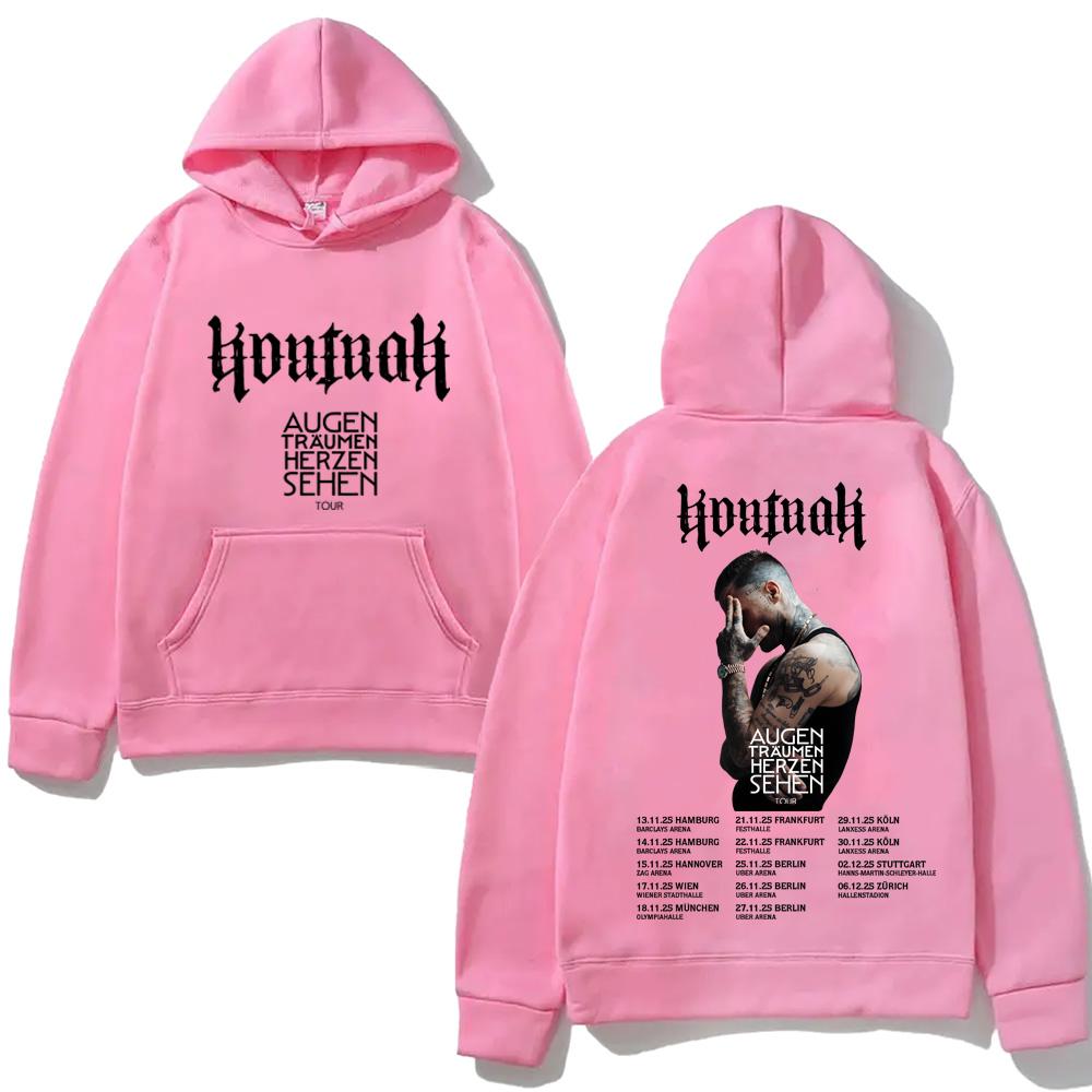Kontra K 2025NEW Hoodie Graphic Print Punk Sweatshirt AUGEN TRÄUMEN HERZEN SEHEN TOUR Popular Clothing Unisex Pullovers